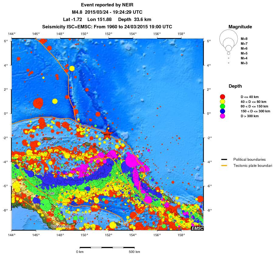 wide historical seismicity