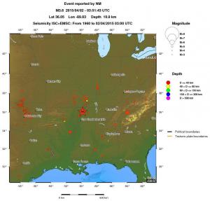 wide historical seismicity