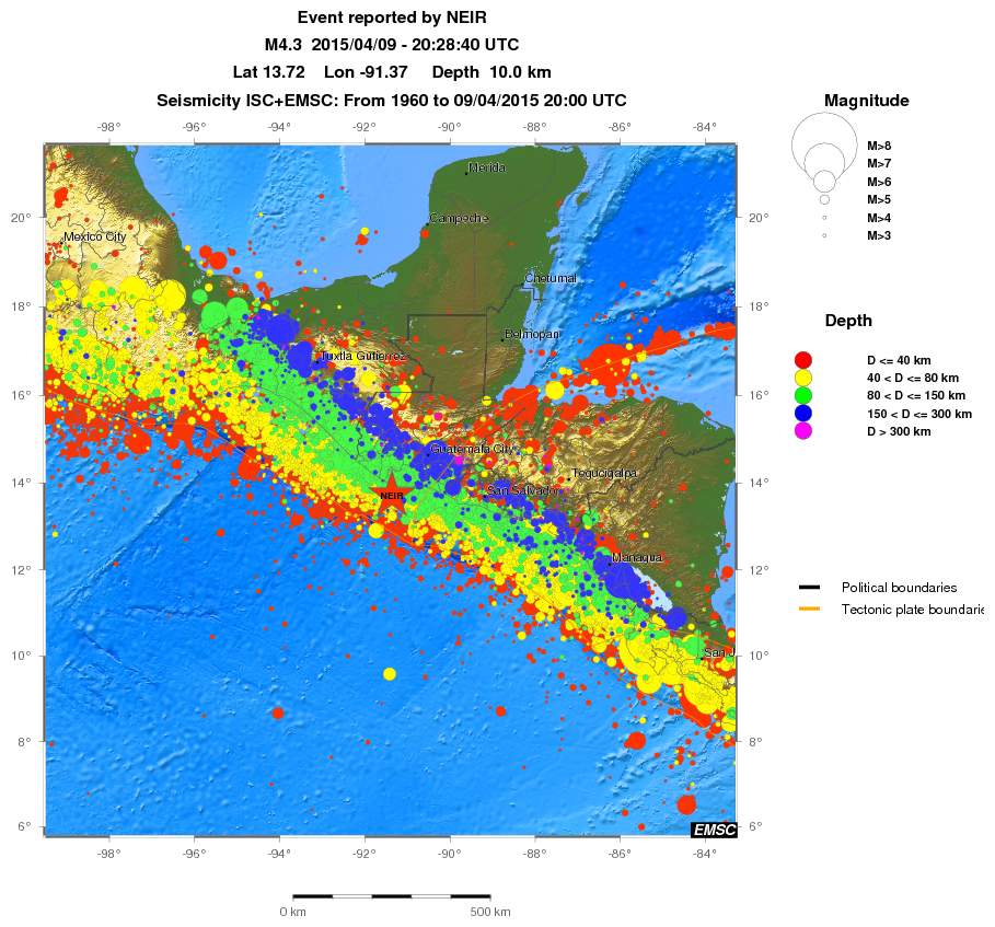 wide historical seismicity