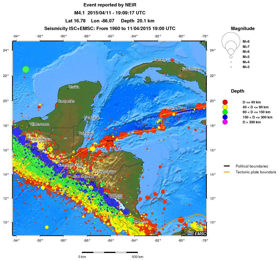 wide historical seismicity