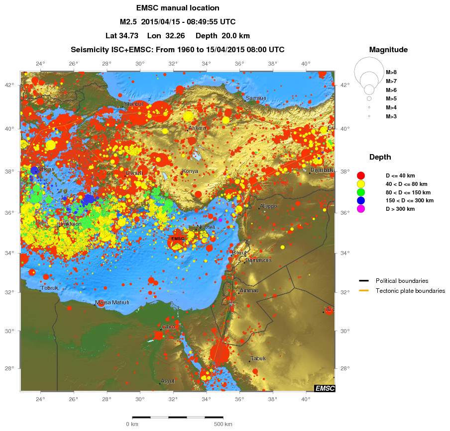 wide historical seismicity