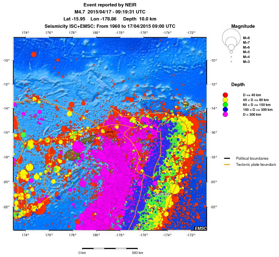 wide historical seismicity