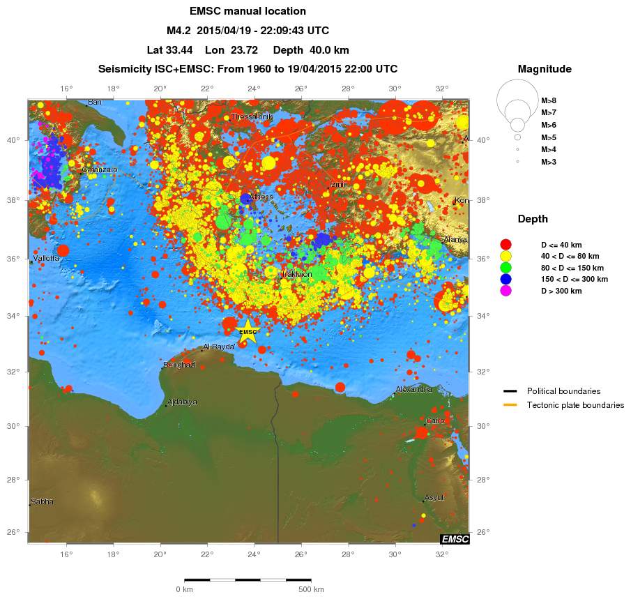 wide historical seismicity