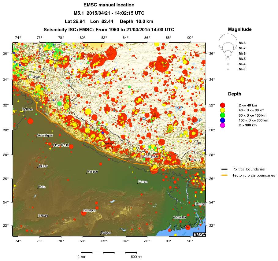 wide historical seismicity