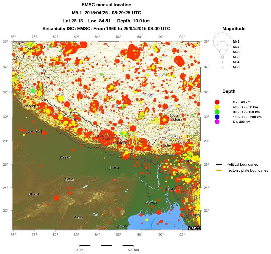 wide historical seismicity