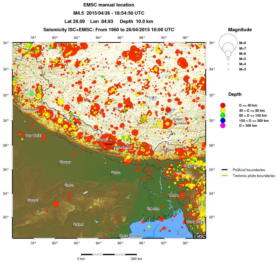 wide historical seismicity