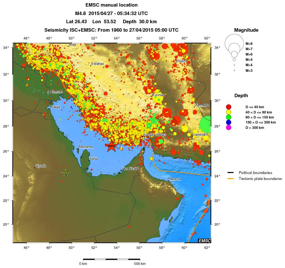 wide historical seismicity