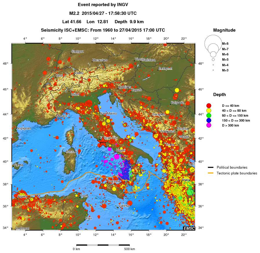 wide historical seismicity