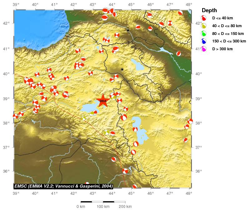 Regional moment Tensor