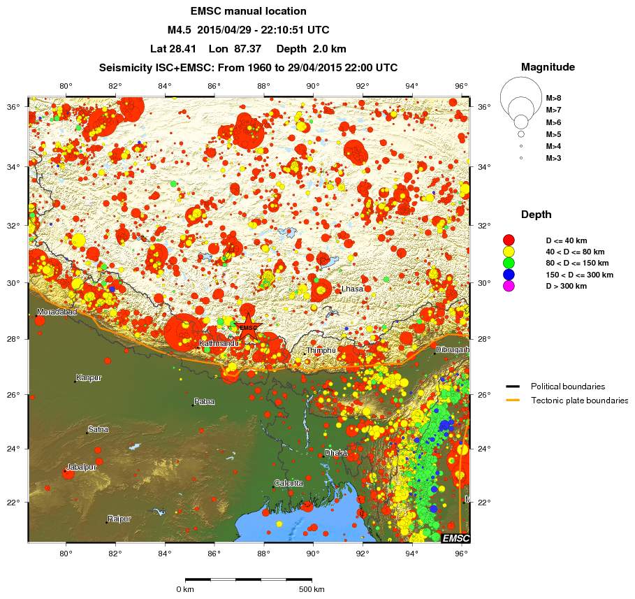 wide historical seismicity