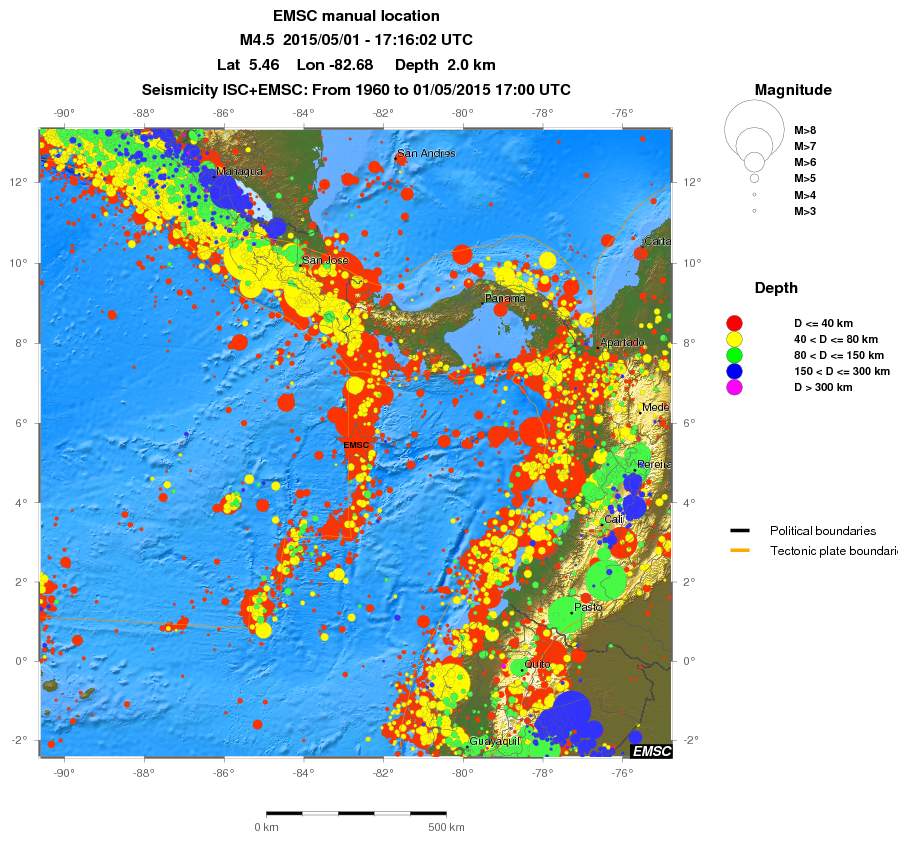 wide historical seismicity