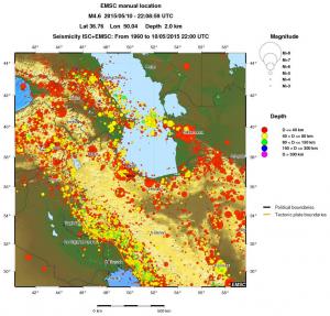 wide historical seismicity