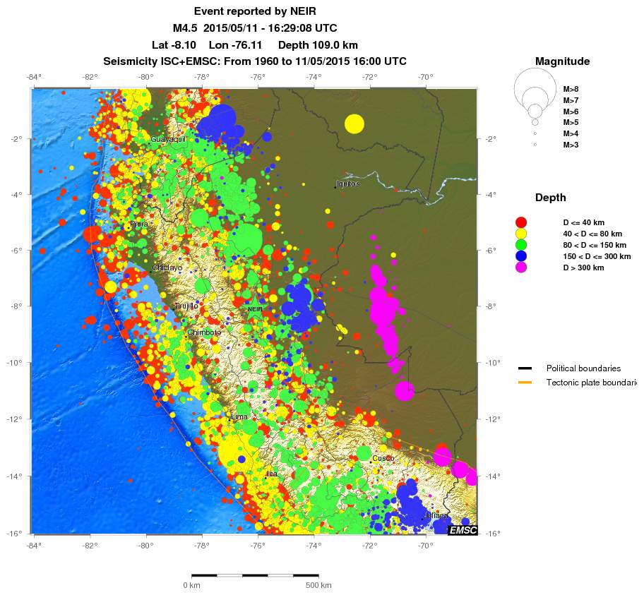 wide historical seismicity