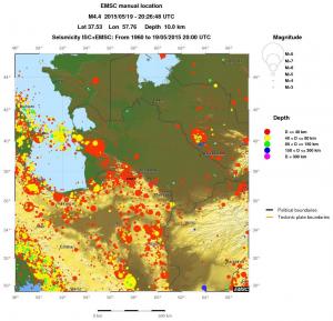 wide historical seismicity