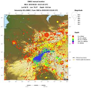 wide historical seismicity