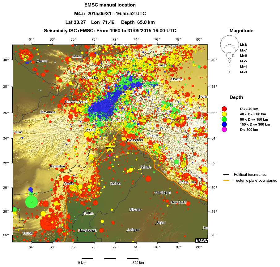 wide historical seismicity