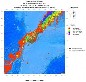 wide historical seismicity
