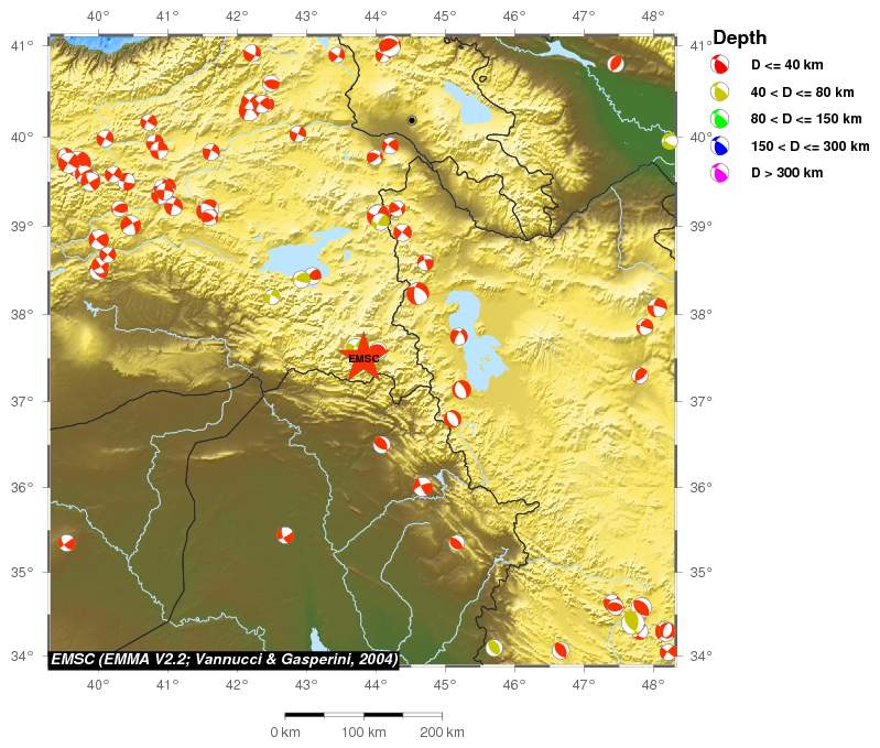 Regional moment Tensor