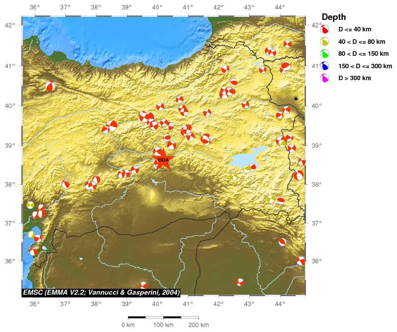 Regional moment Tensor