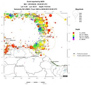 wide historical seismicity