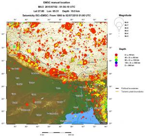 wide historical seismicity
