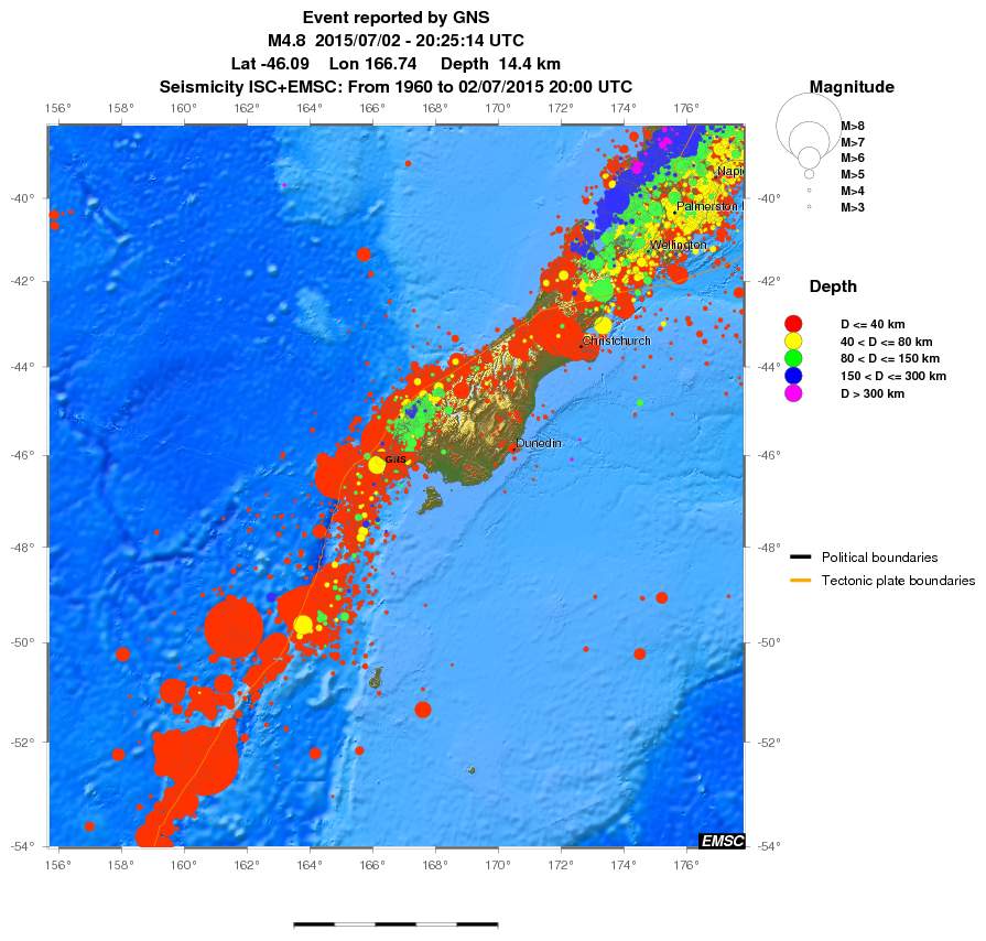 wide historical seismicity