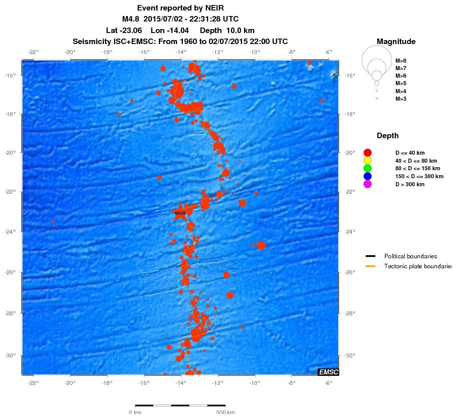 wide historical seismicity