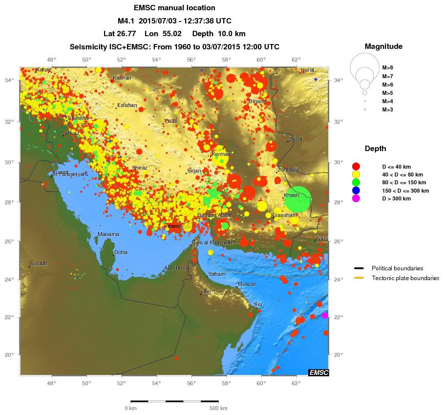 wide historical seismicity