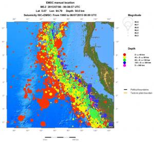 wide historical seismicity