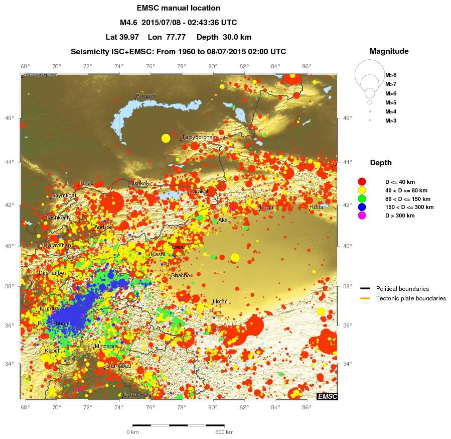 wide historical seismicity