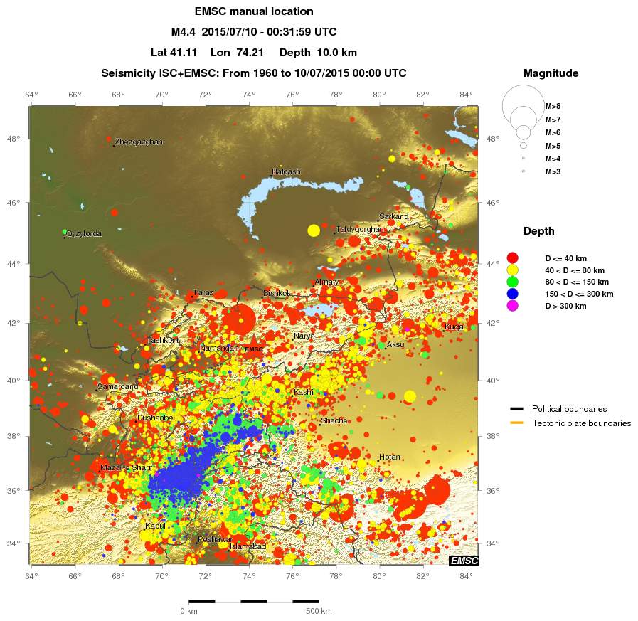 wide historical seismicity