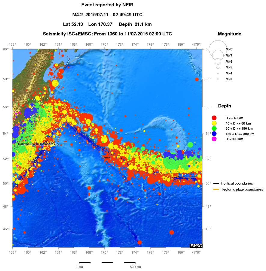 wide historical seismicity