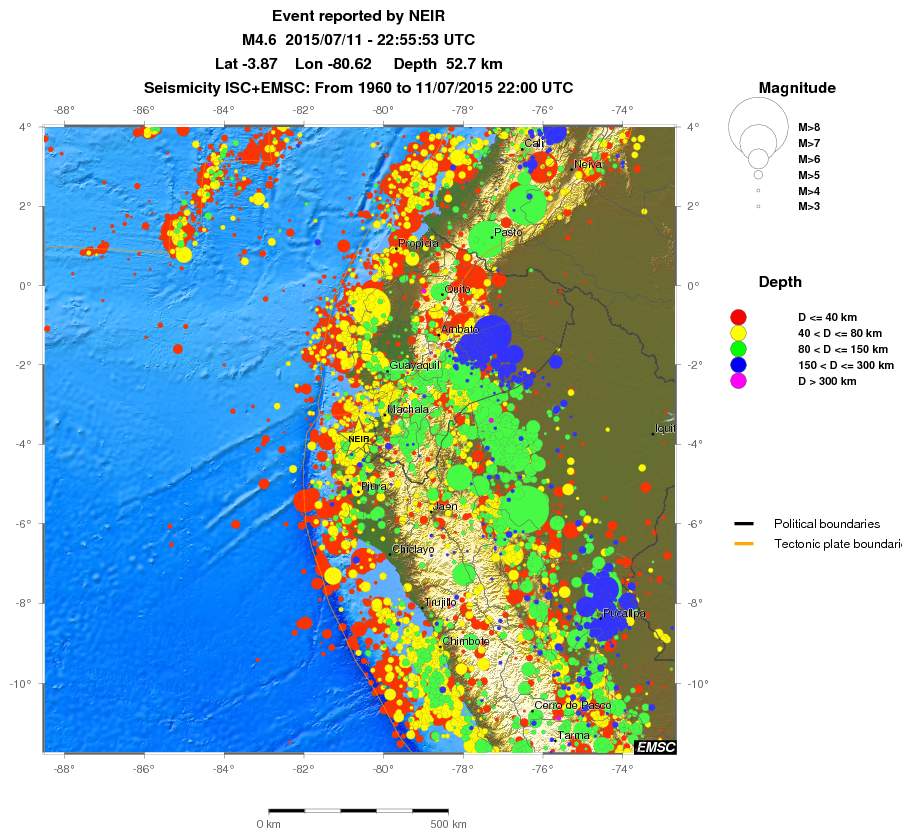 wide historical seismicity