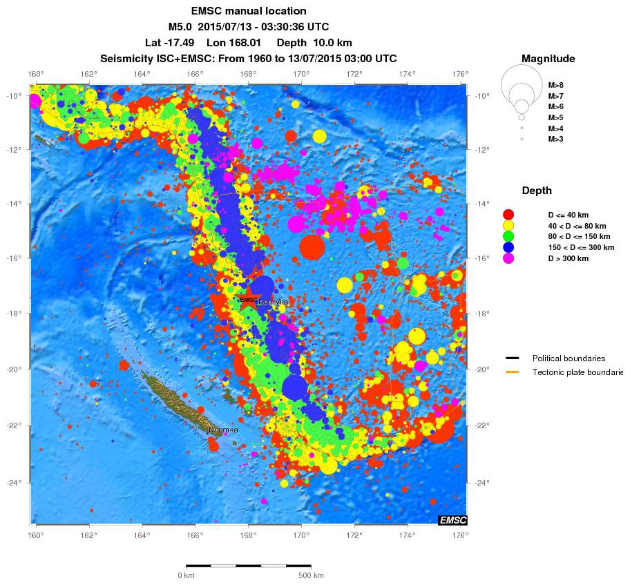 wide historical seismicity