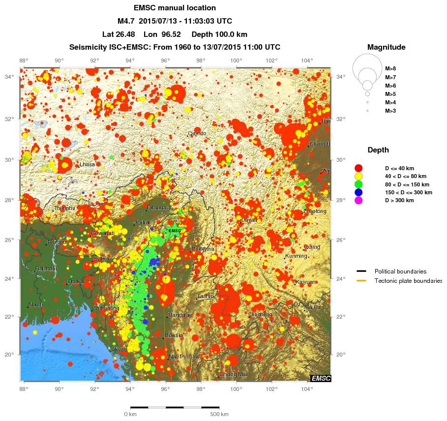 wide historical seismicity