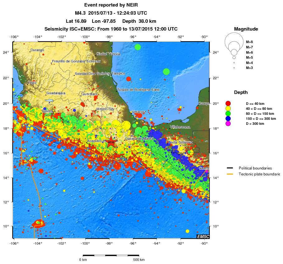 wide historical seismicity