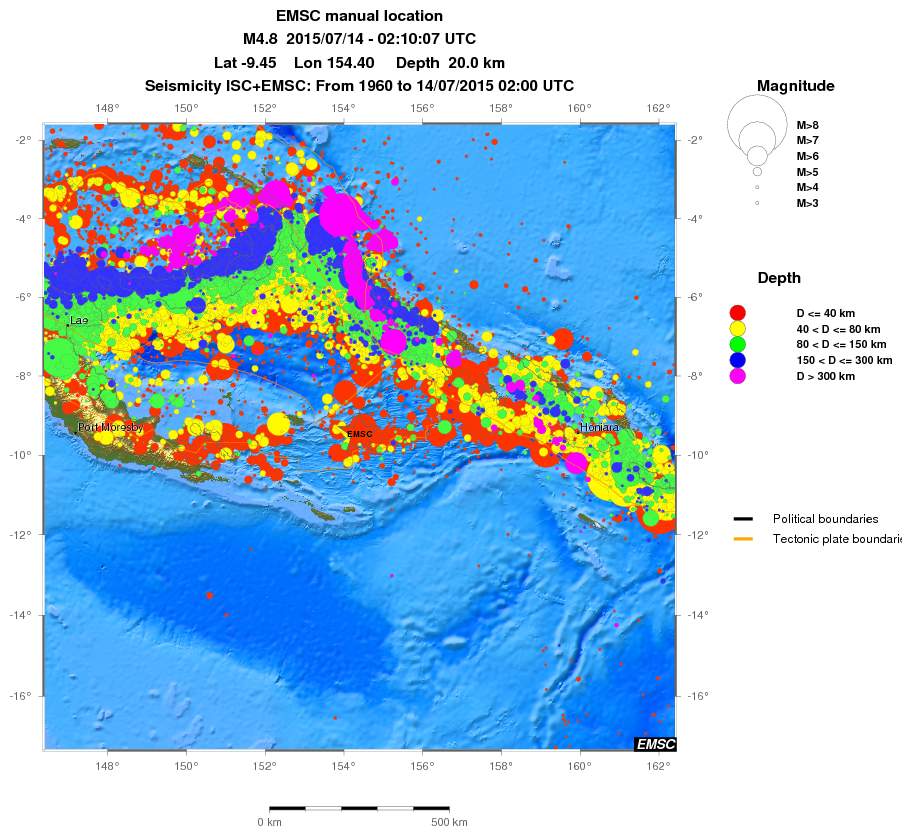 wide historical seismicity