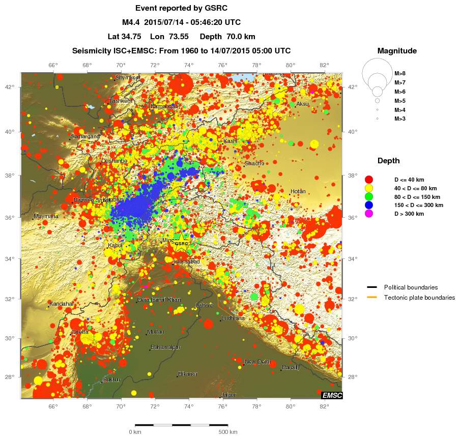 wide historical seismicity