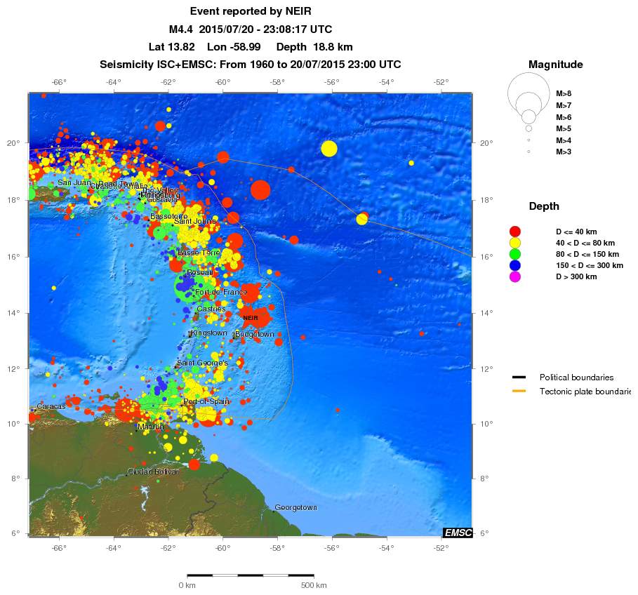 wide historical seismicity