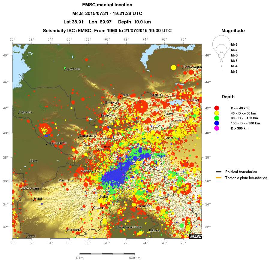 wide historical seismicity