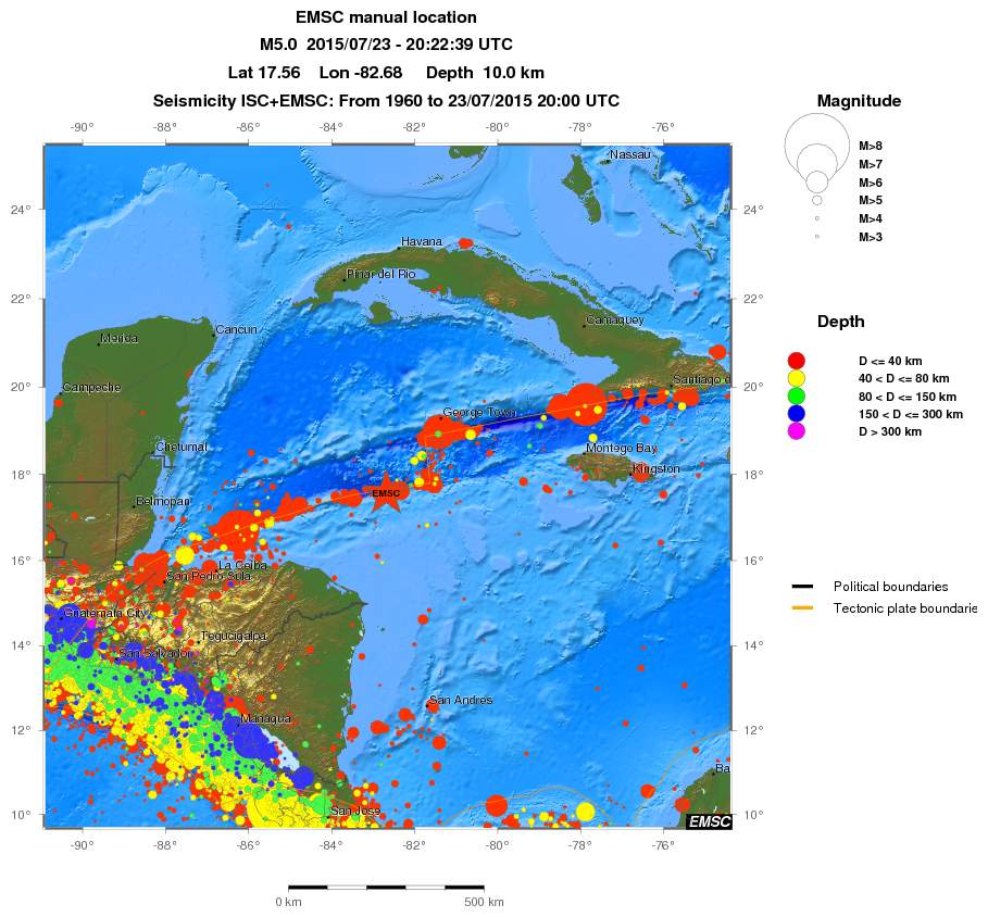 wide historical seismicity