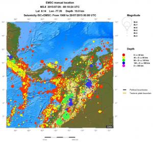 wide historical seismicity