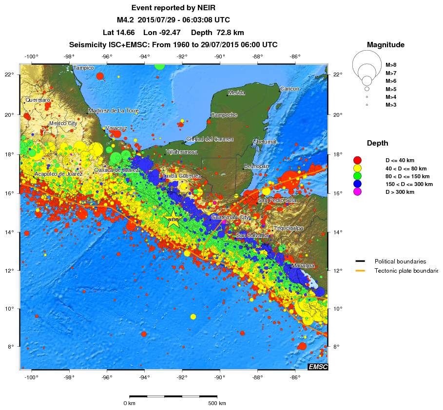 wide historical seismicity