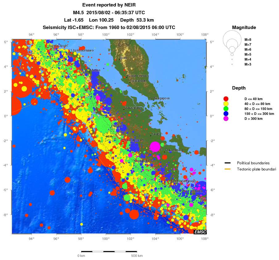 wide historical seismicity