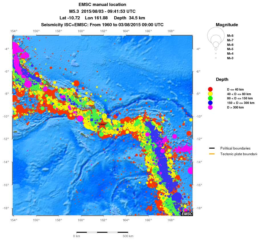 wide historical seismicity