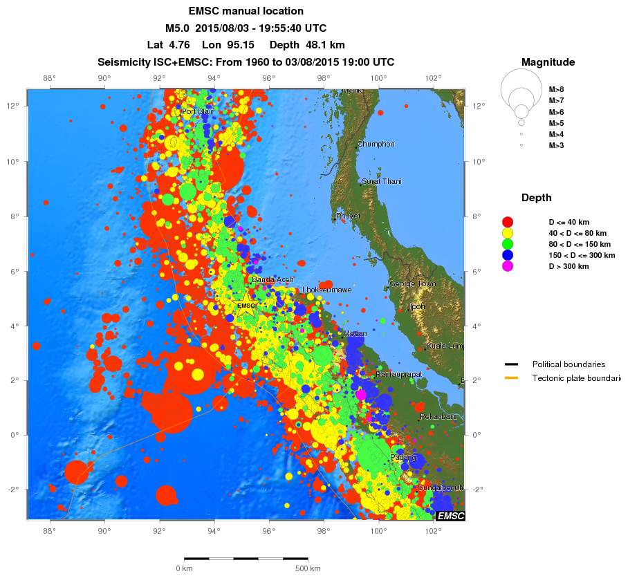 wide historical seismicity