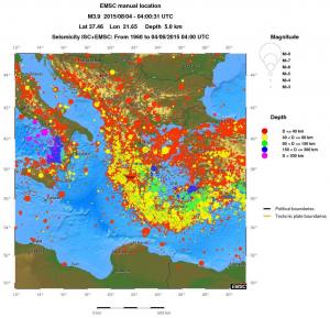 wide historical seismicity