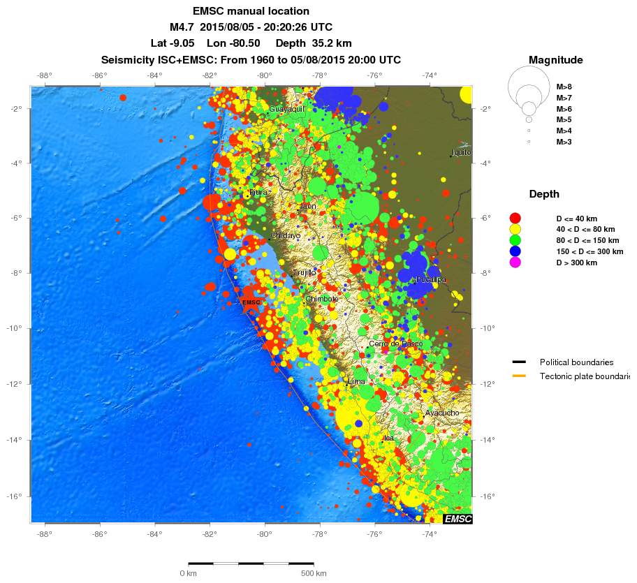 wide historical seismicity