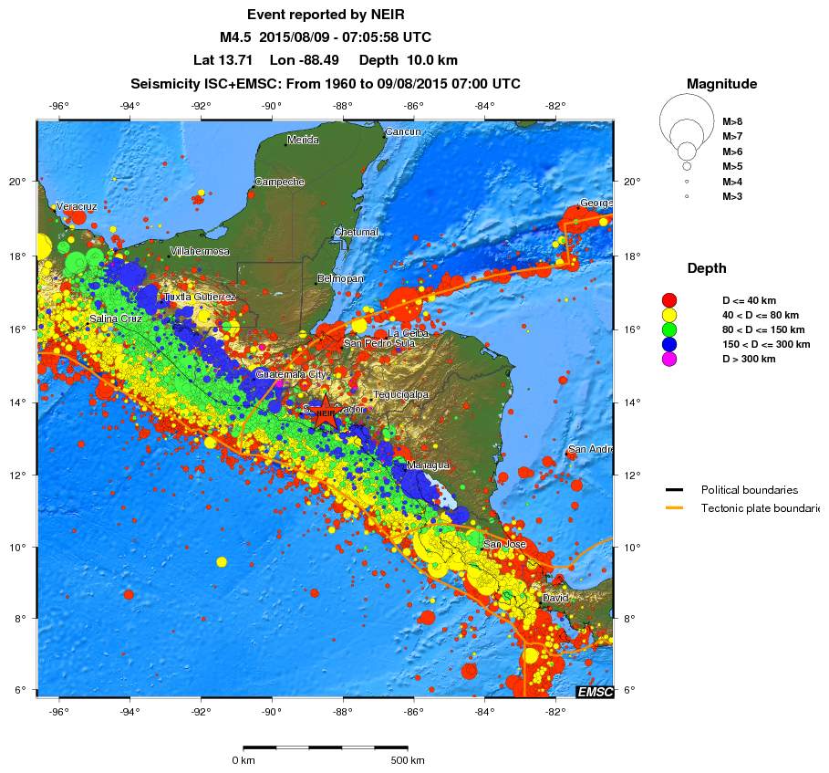 wide historical seismicity