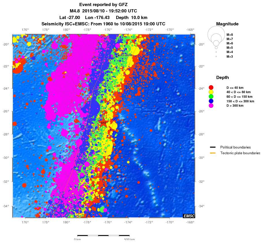 wide historical seismicity